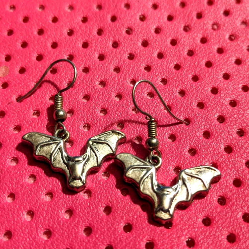 Bat hook earrings